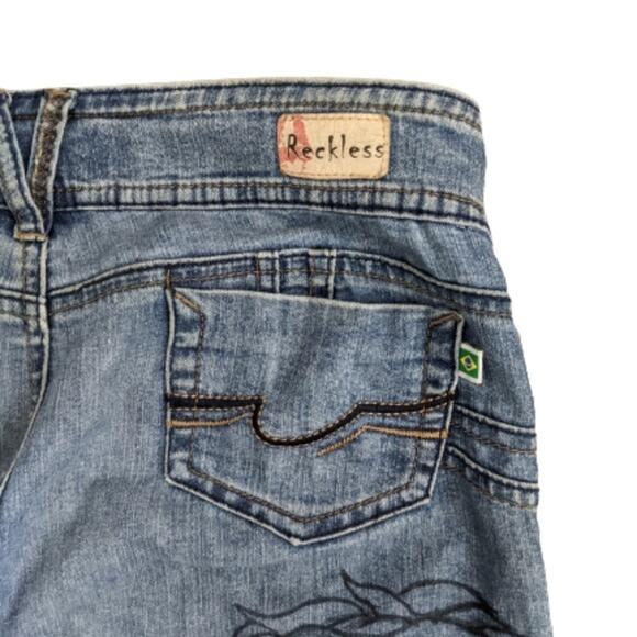 Reckless Jeans with Graffiti Custom Art Junior's 5 - Picture 12 of 13